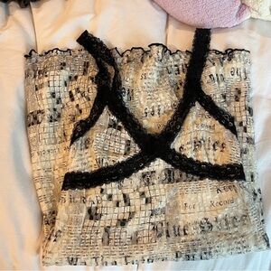 UO newspaper mini dress